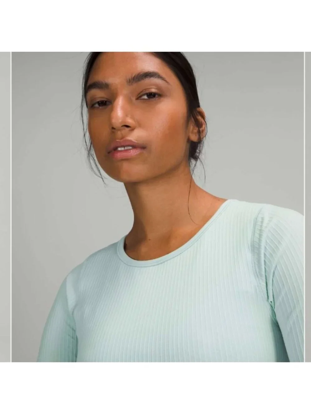 Lululemon Ebb to Street Long Sleeve Delicate Mint like new